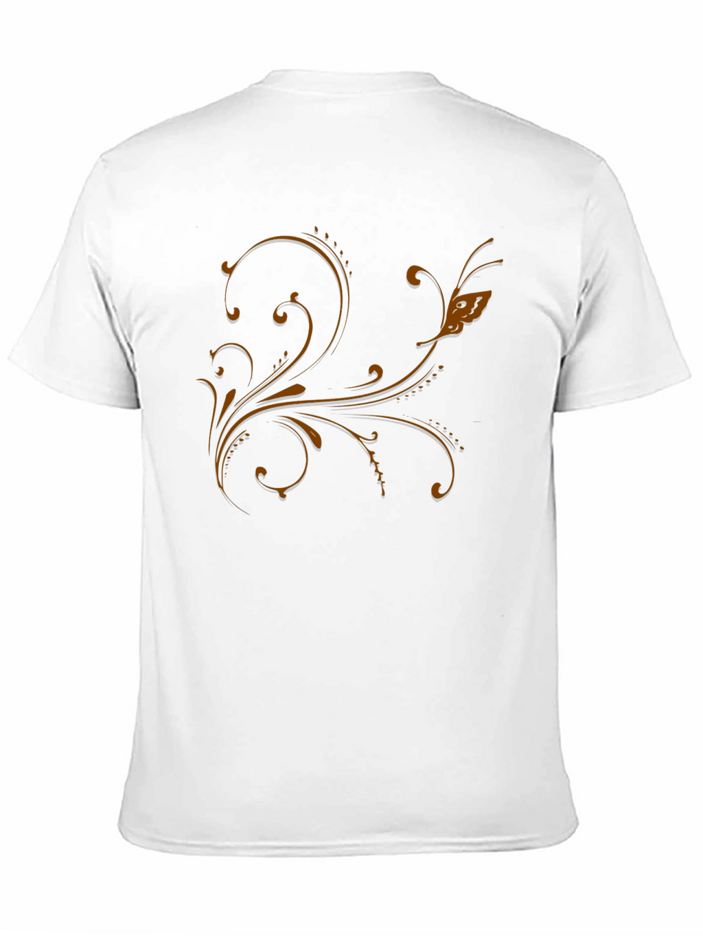 Elegant Floral Scrollwork T-Shirt