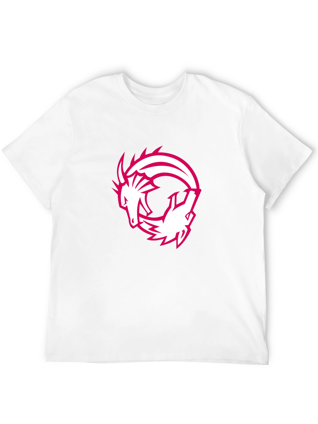 Dragon Circle Graphic Tee - Black Casual T-Shirt