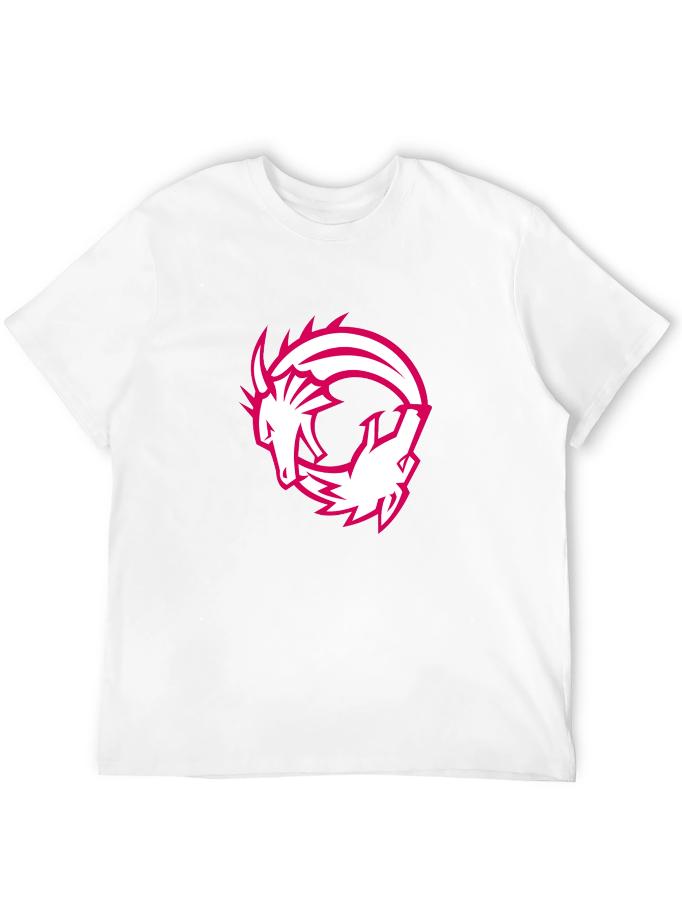 Dragon Circle Graphic Tee - Black Casual T-Shirt