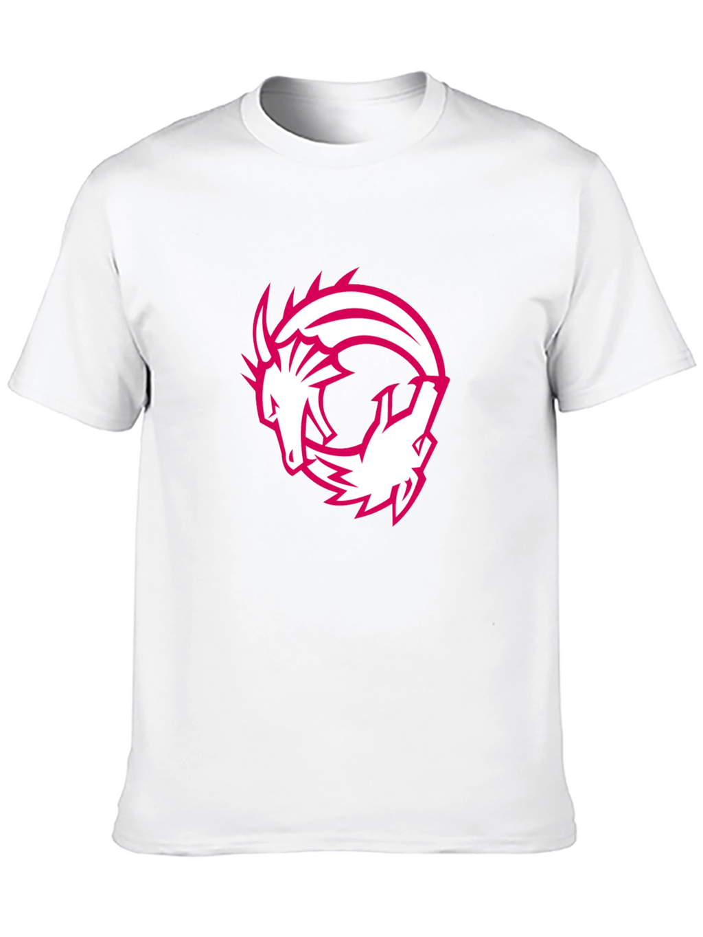Dragon Circle Graphic Tee - Black Casual T-Shirt