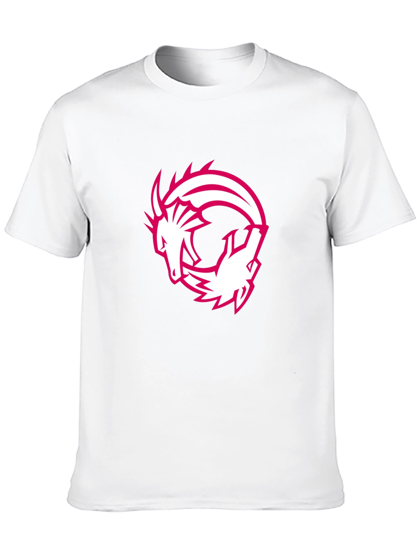Dragon Circle Graphic Tee - Black Casual T-Shirt