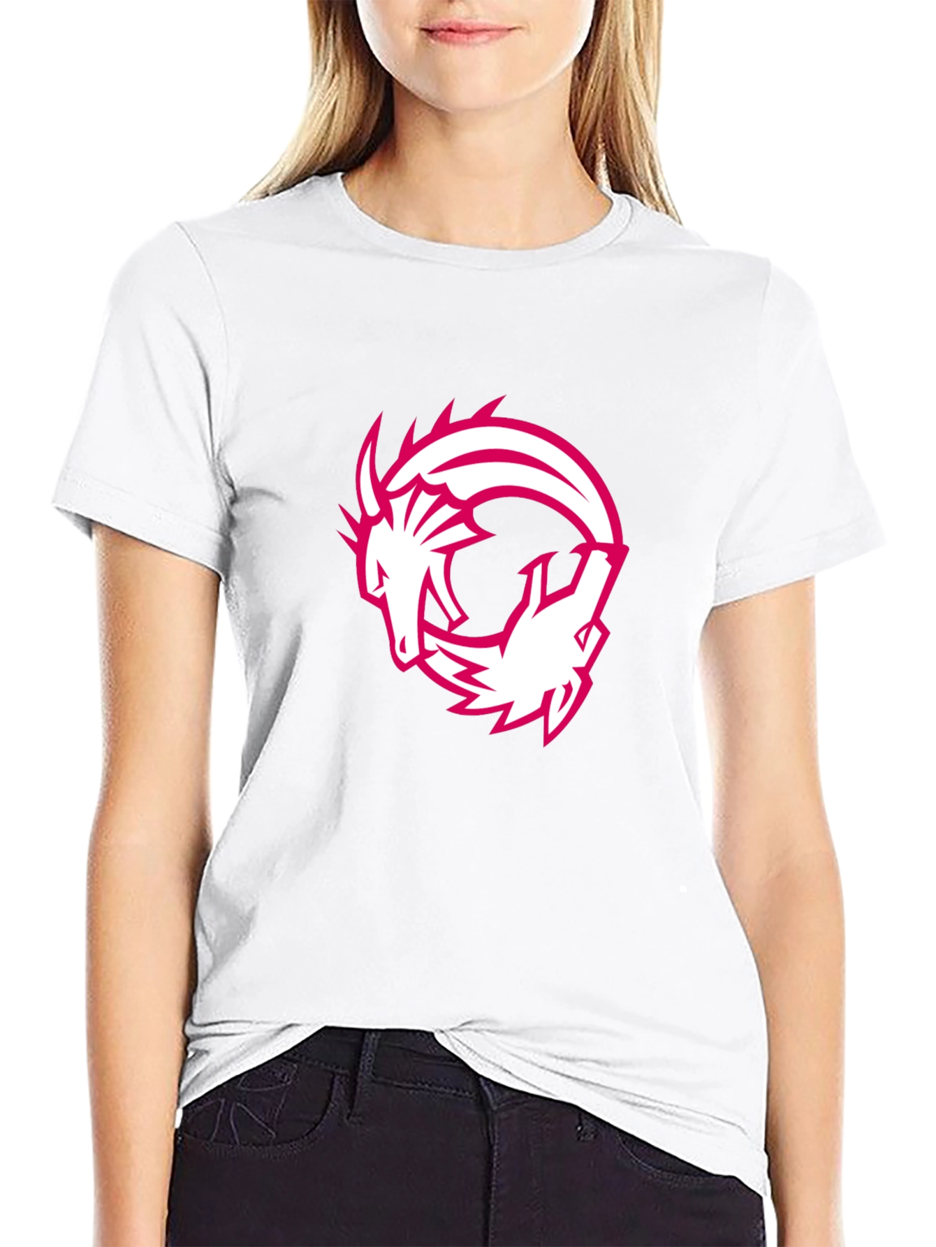 Dragon Circle Graphic Tee - Black Casual T-Shirt
