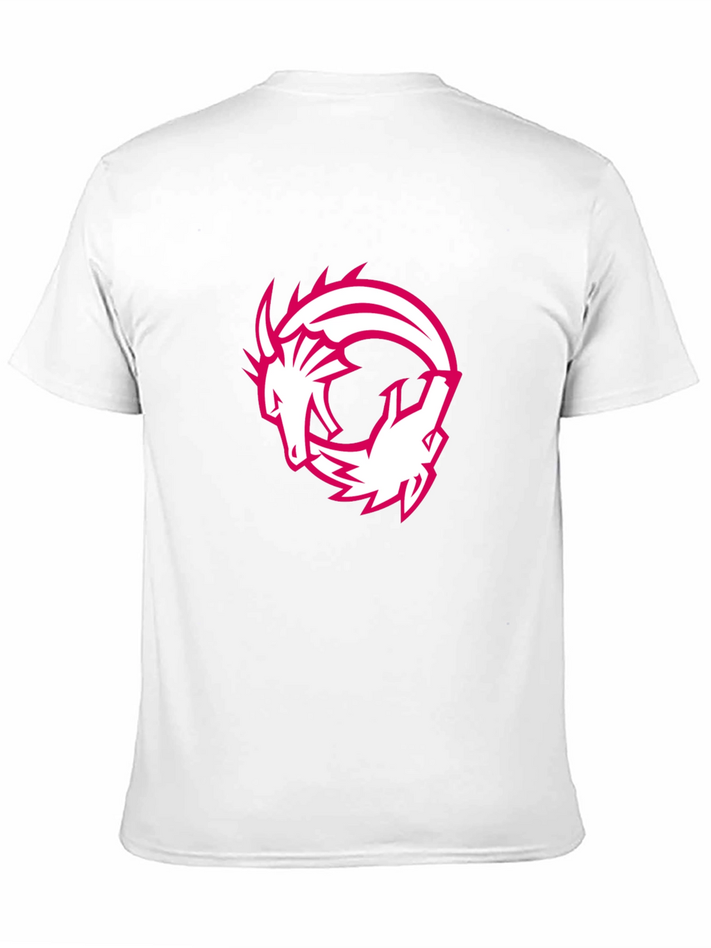 Dragon Circle Graphic Tee - Black Casual T-Shirt