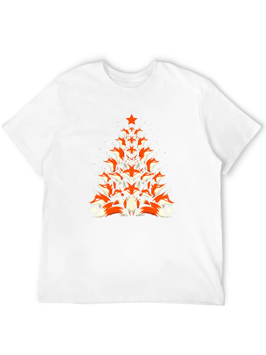 Fox Christmas Tree T-Shirt - Holiday Novelty Tee
