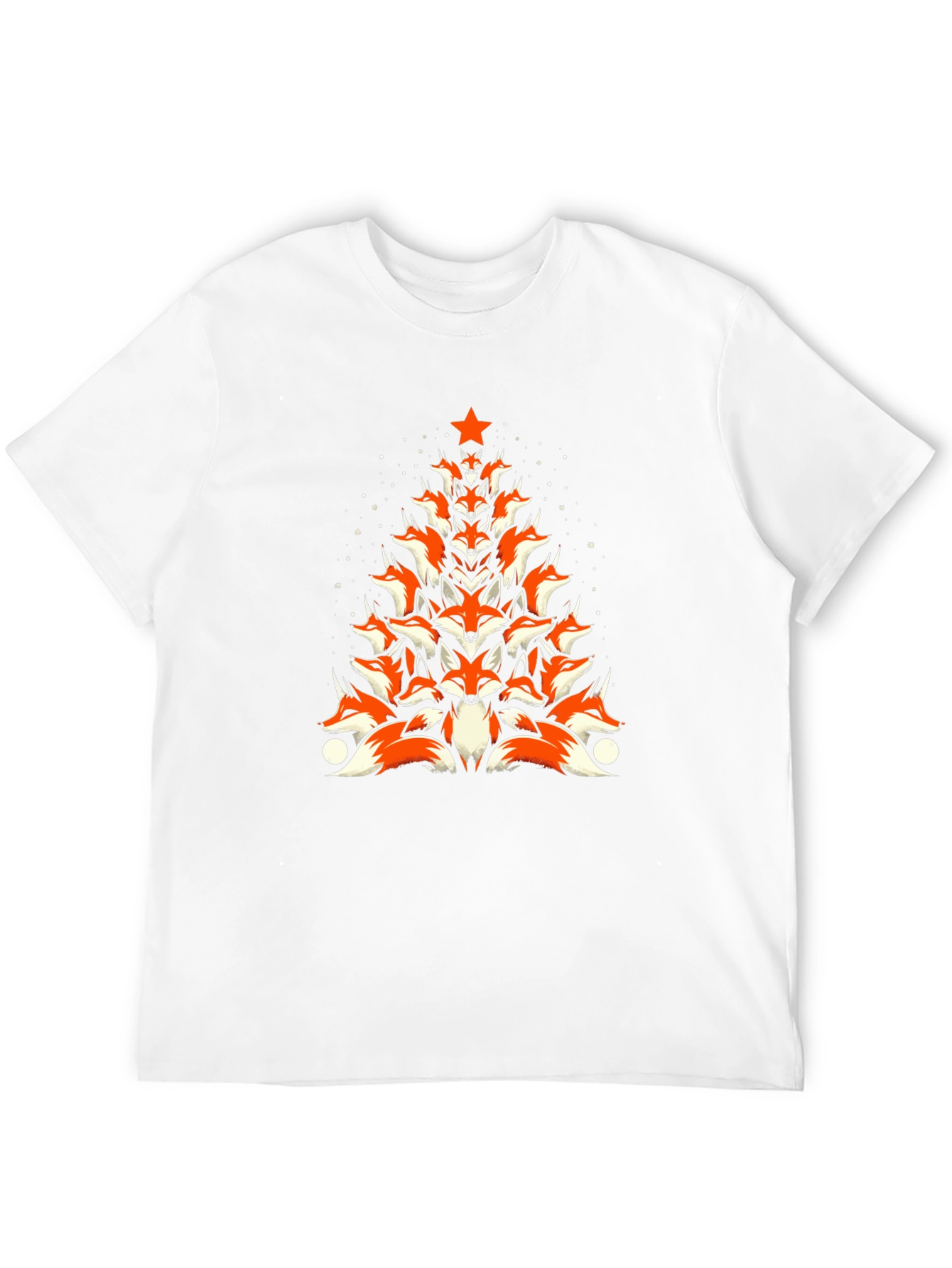 Fox Christmas Tree T-Shirt - Holiday Novelty Tee