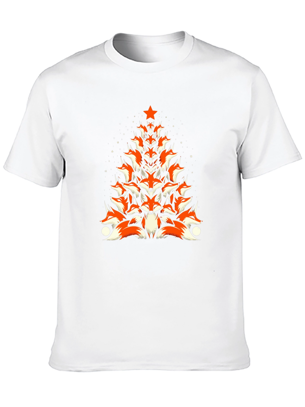 Fox Christmas Tree T-Shirt - Holiday Novelty Tee