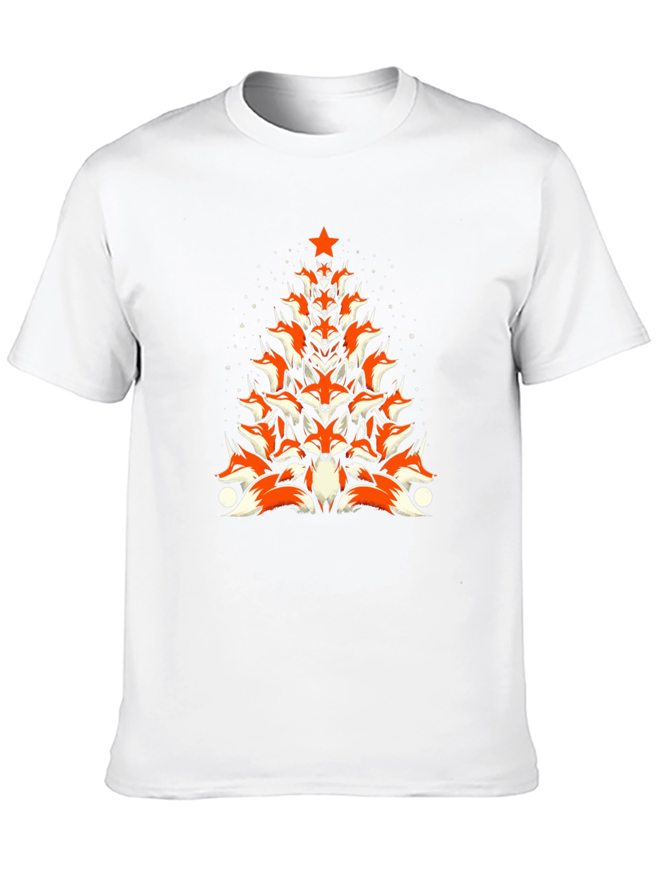 Fox Christmas Tree T-Shirt - Holiday Novelty Tee