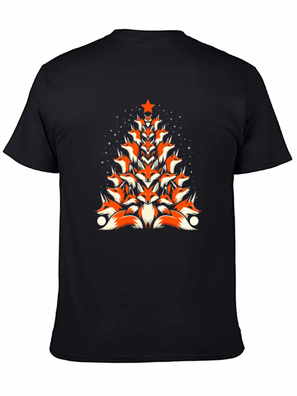 Fox Christmas Tree T-Shirt - Holiday Novelty Tee