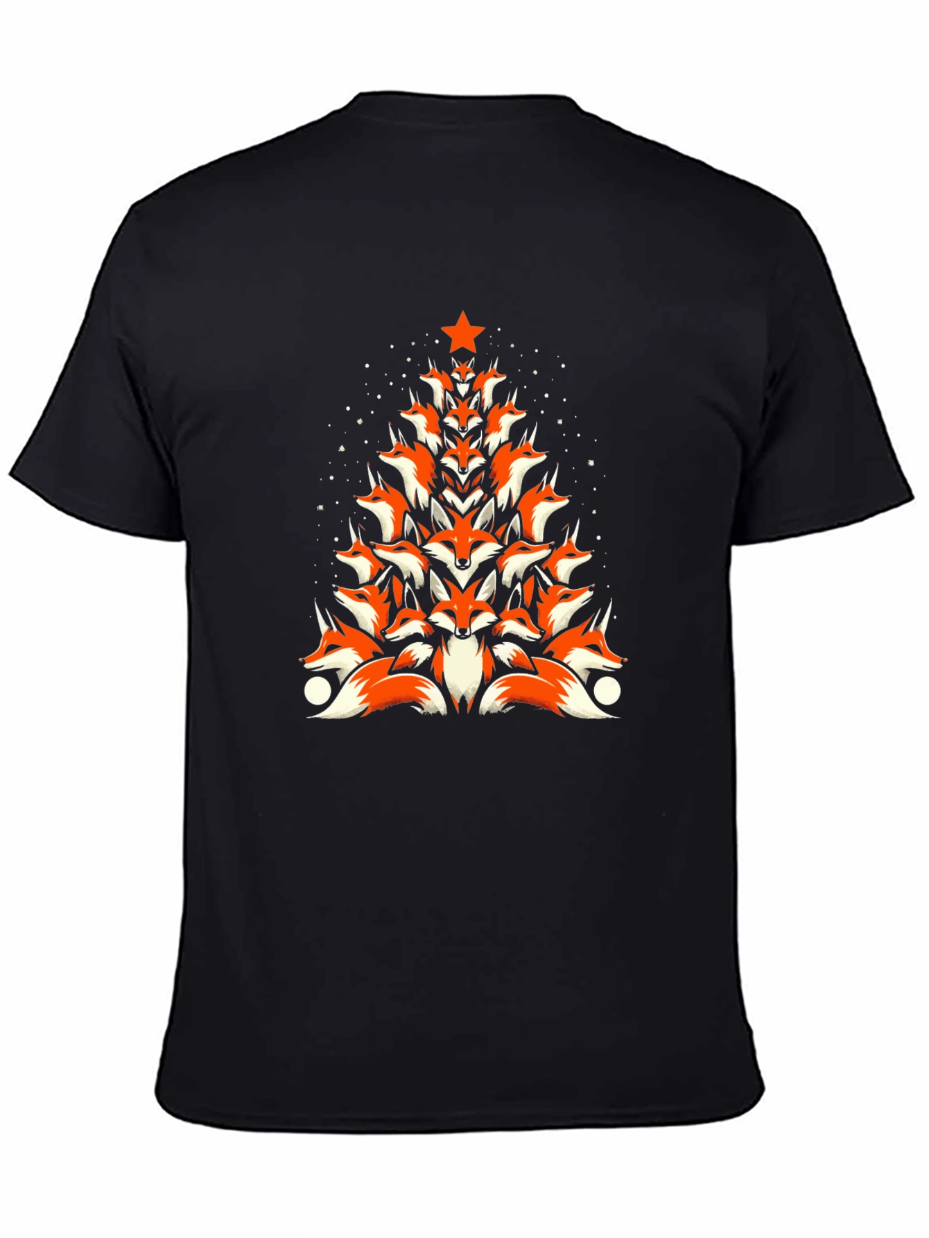Fox Christmas Tree T-Shirt - Holiday Novelty Tee