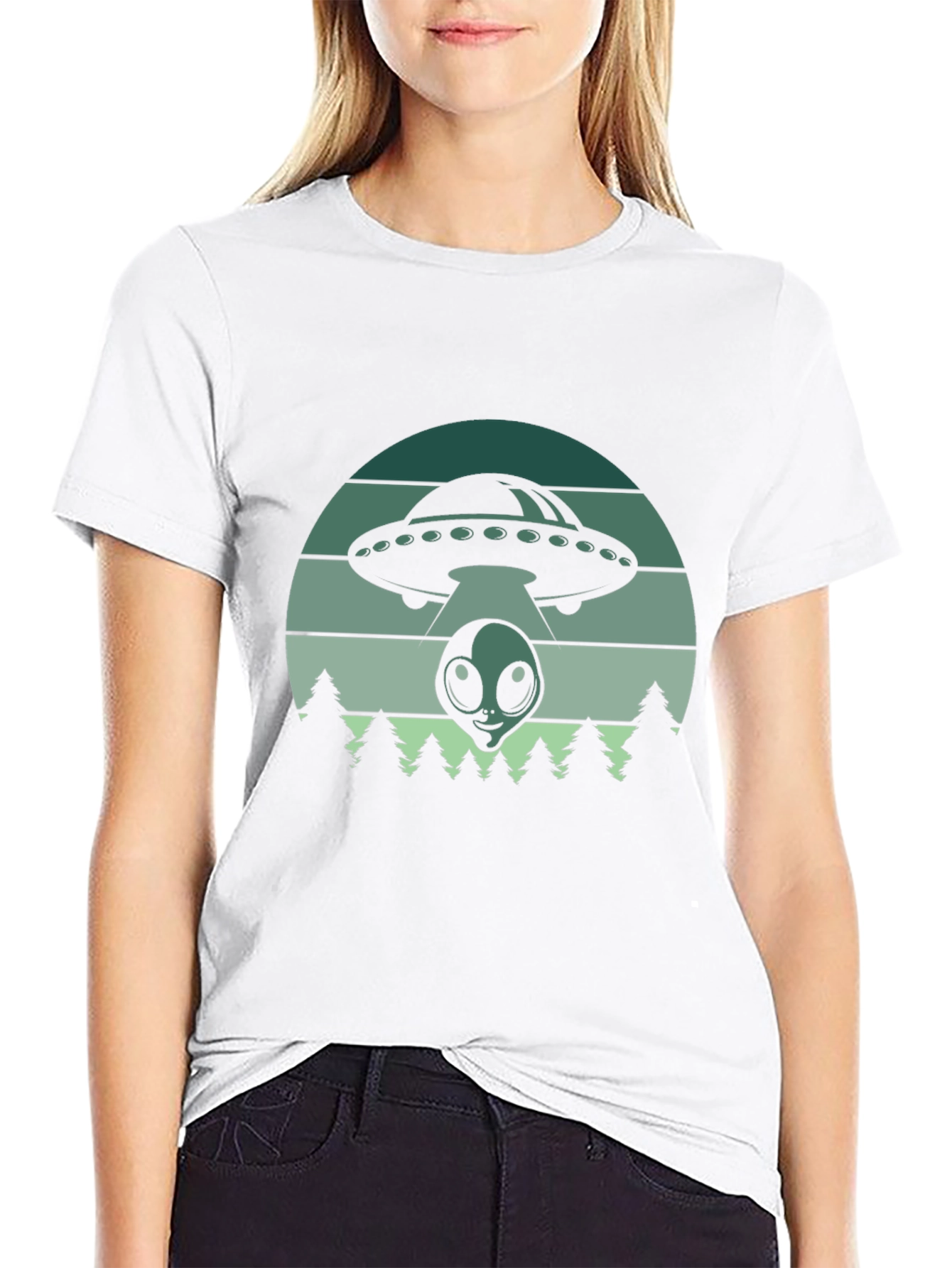 Alien Abduction Graphic Tee