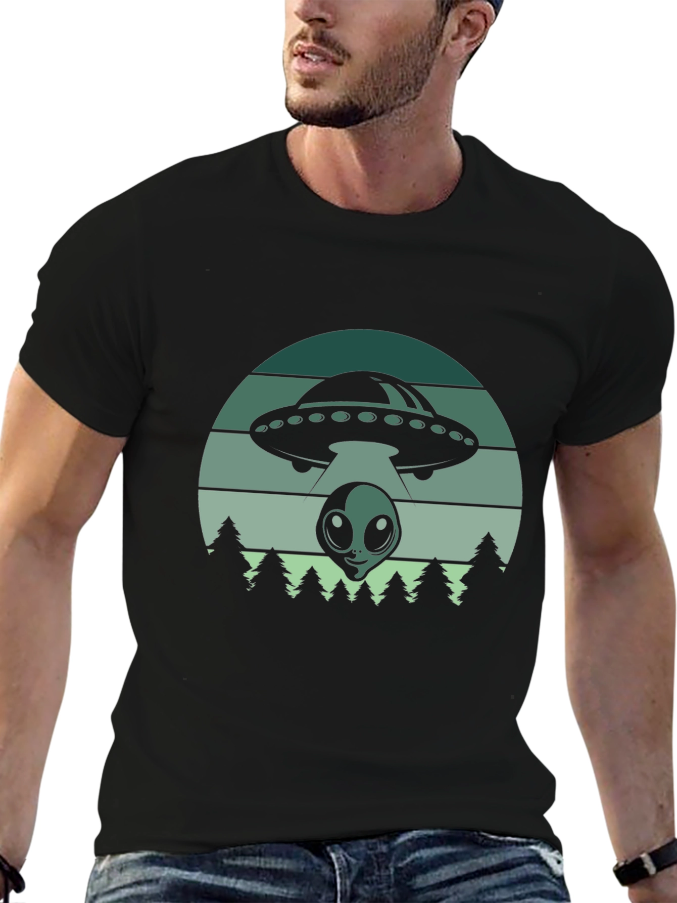 Alien Abduction Graphic Tee