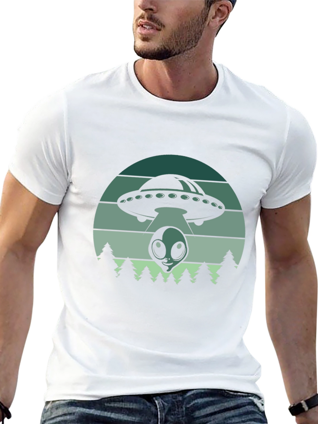 Alien Abduction Graphic Tee
