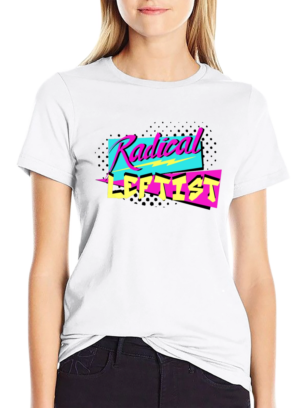 Radical Leftist Graphic Tee - Retro 80s Style
