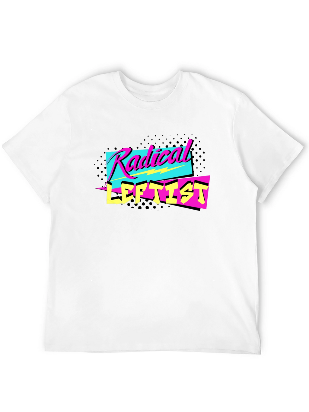 Radical Leftist Graphic Tee - Retro 80s Style