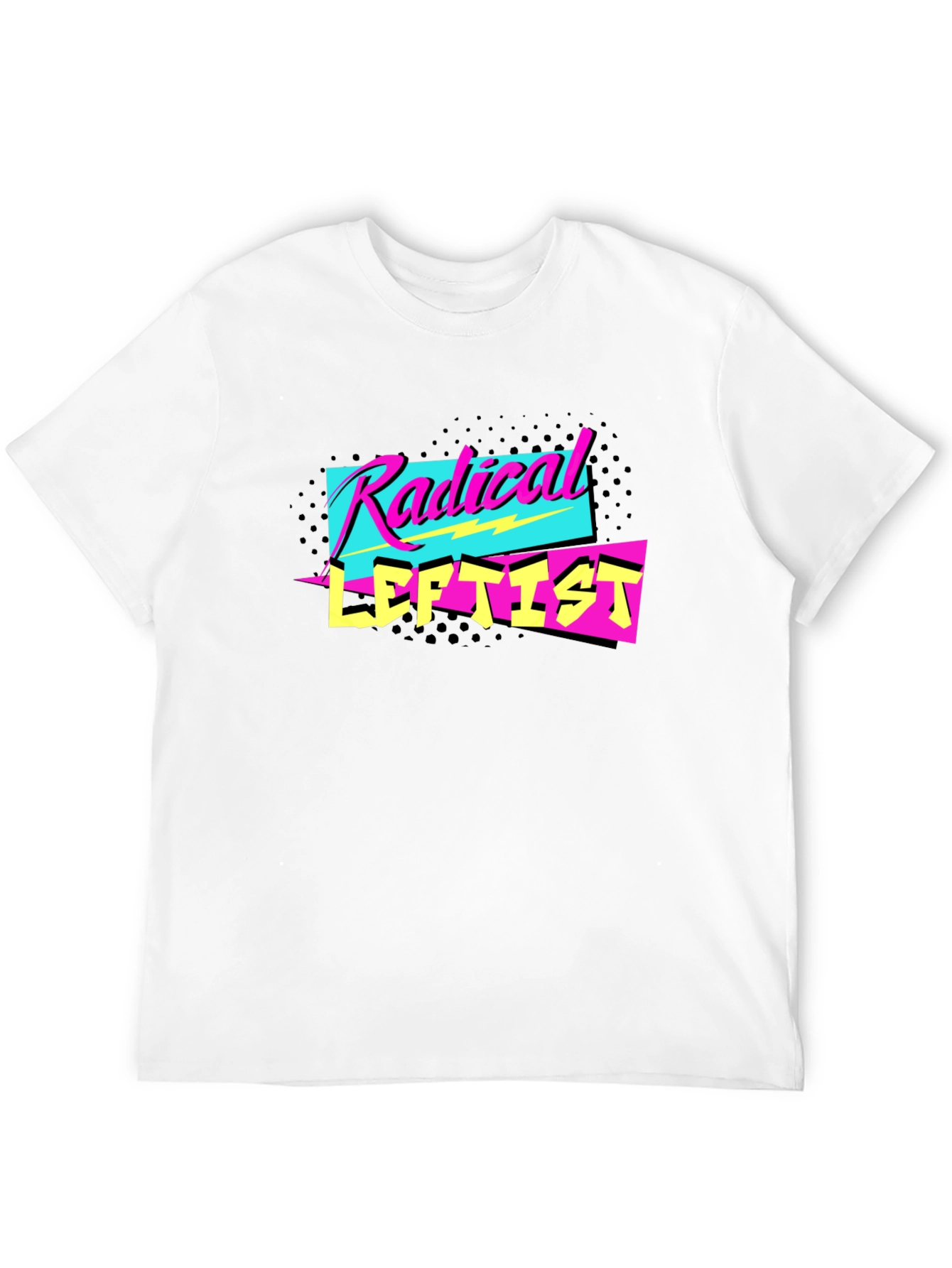 Radical Leftist Graphic Tee - Retro 80s Style
