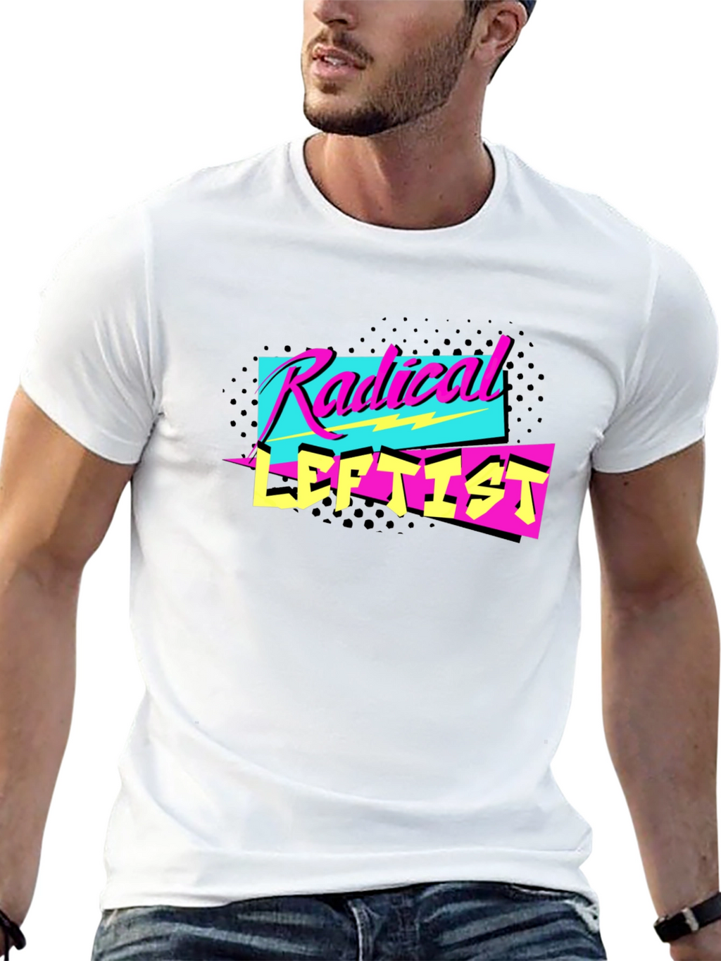 Radical Leftist Graphic Tee - Retro 80s Style