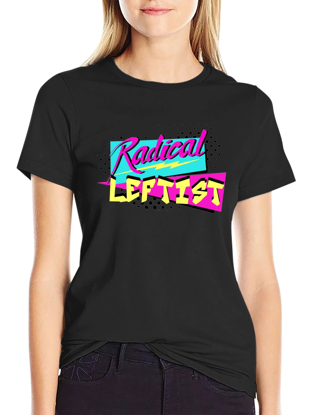 Radical Leftist Graphic Tee - Retro 80s Style