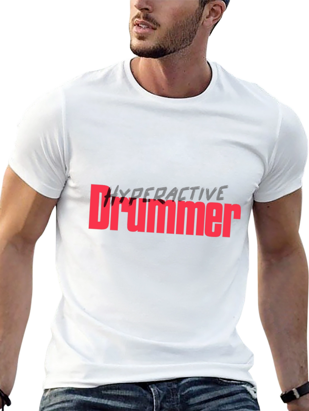 Hyperactive Drummer Black T-Shirt