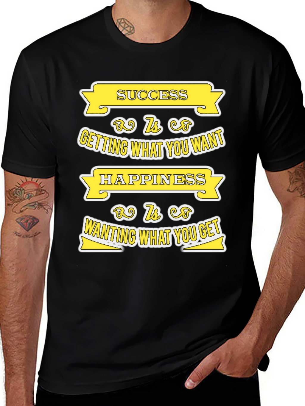 Success and Happiness T-shirt - Motivational Quote