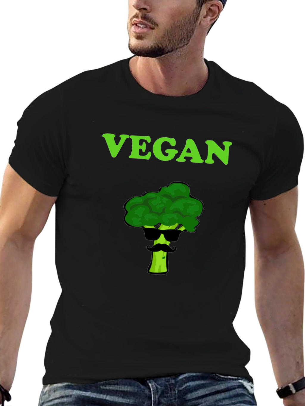 Vegan Broccoli T-Shirt - Cool Graphic Tee