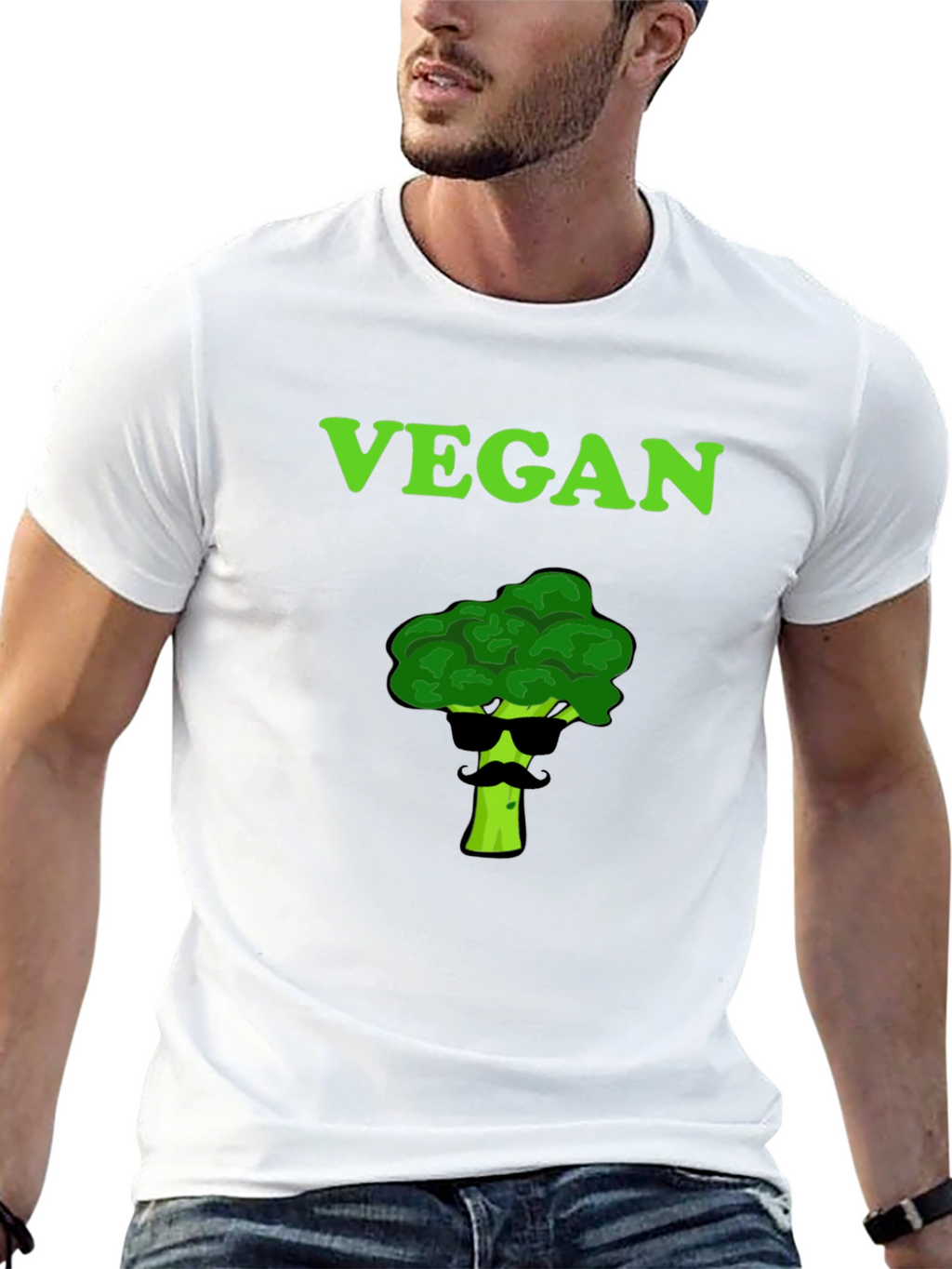 Vegan Broccoli T-Shirt - Cool Graphic Tee