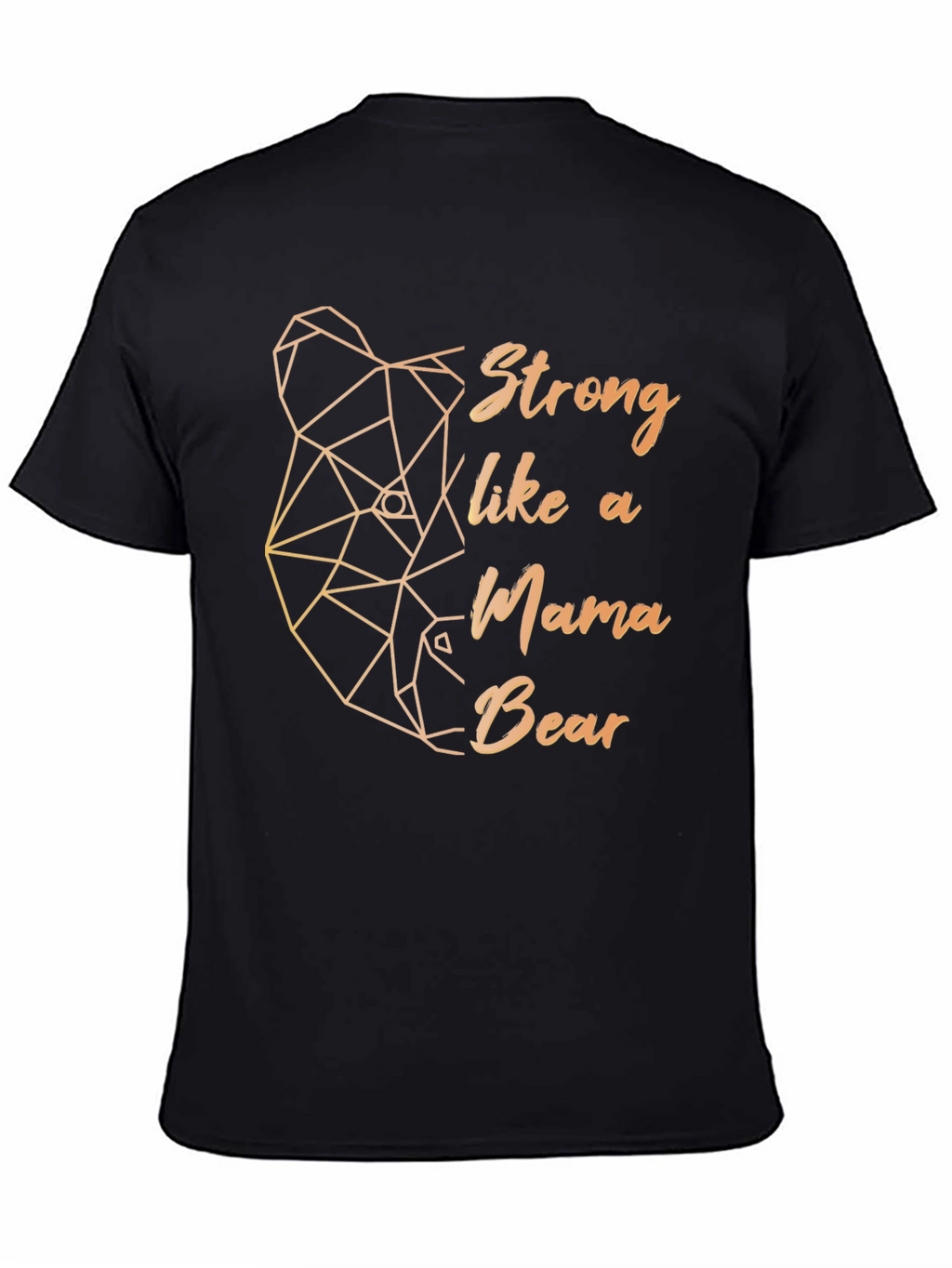 Strong Mama Bear Graphic Tee - Black
