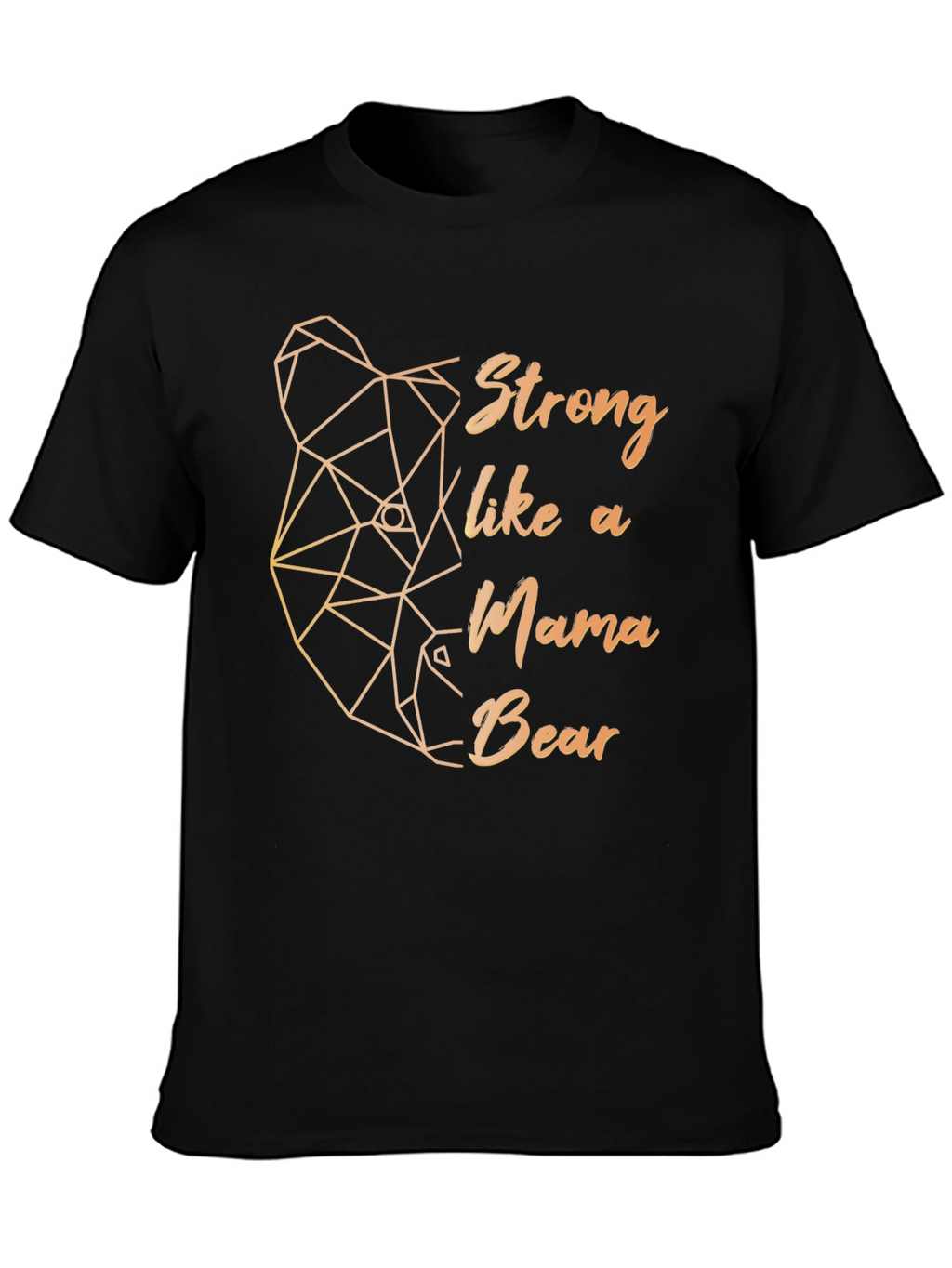 Strong Mama Bear Graphic Tee - Black