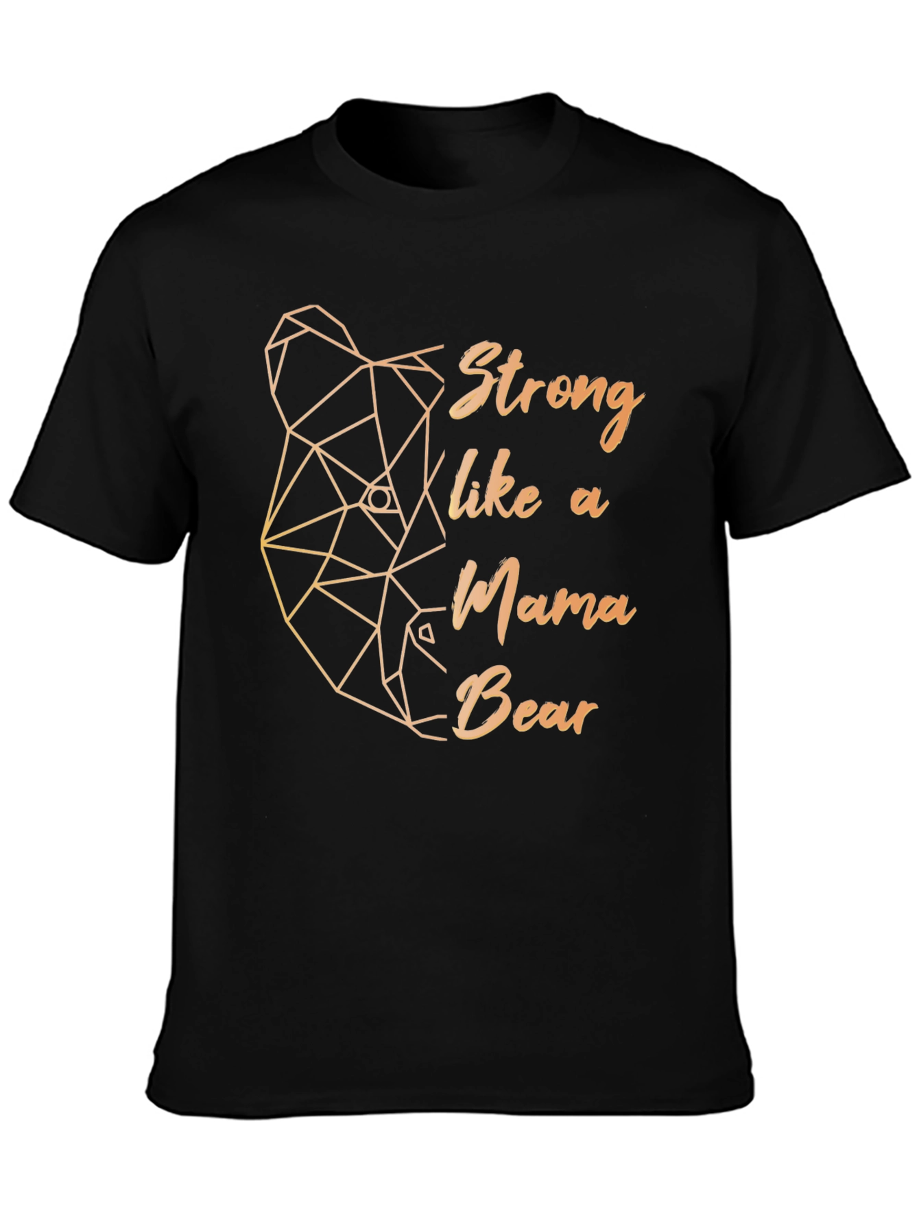 Strong Mama Bear Graphic Tee - Black