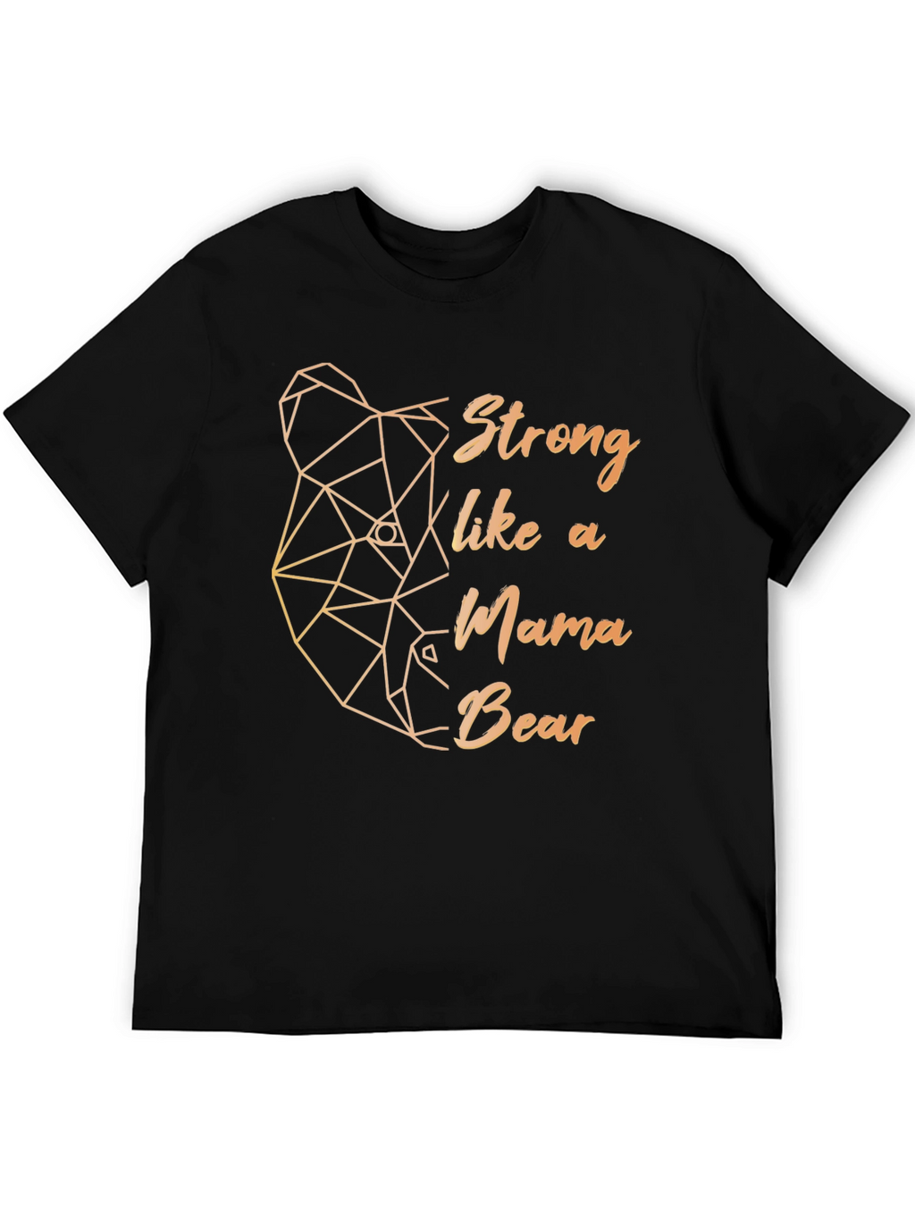 Strong Mama Bear Graphic Tee - Black