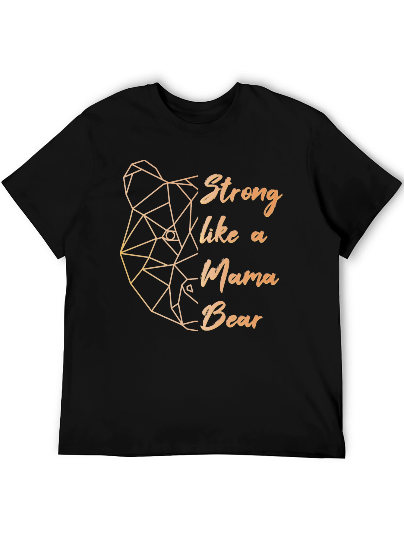 Strong Mama Bear Graphic Tee - Black