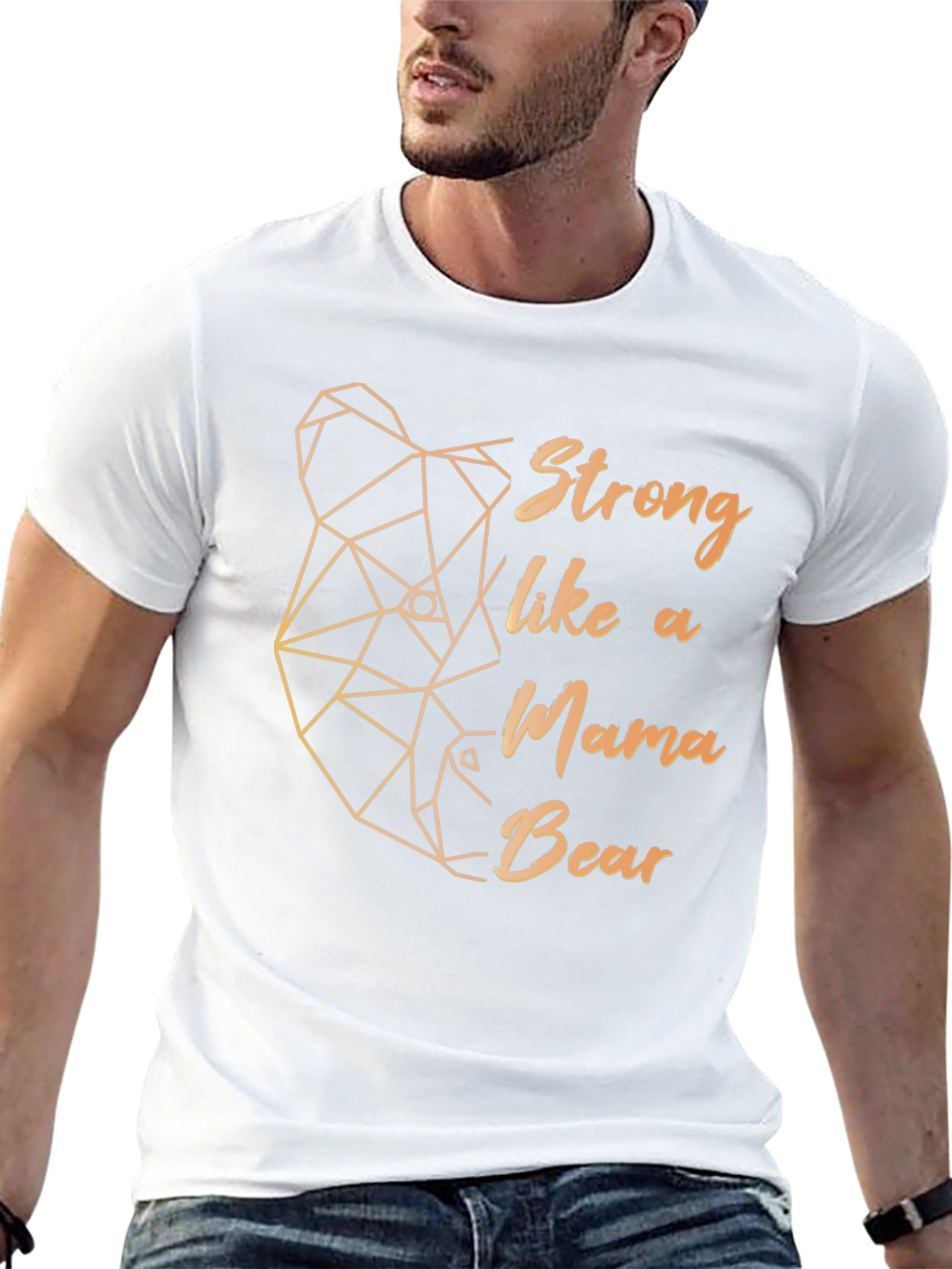 Strong Mama Bear Graphic Tee - Black