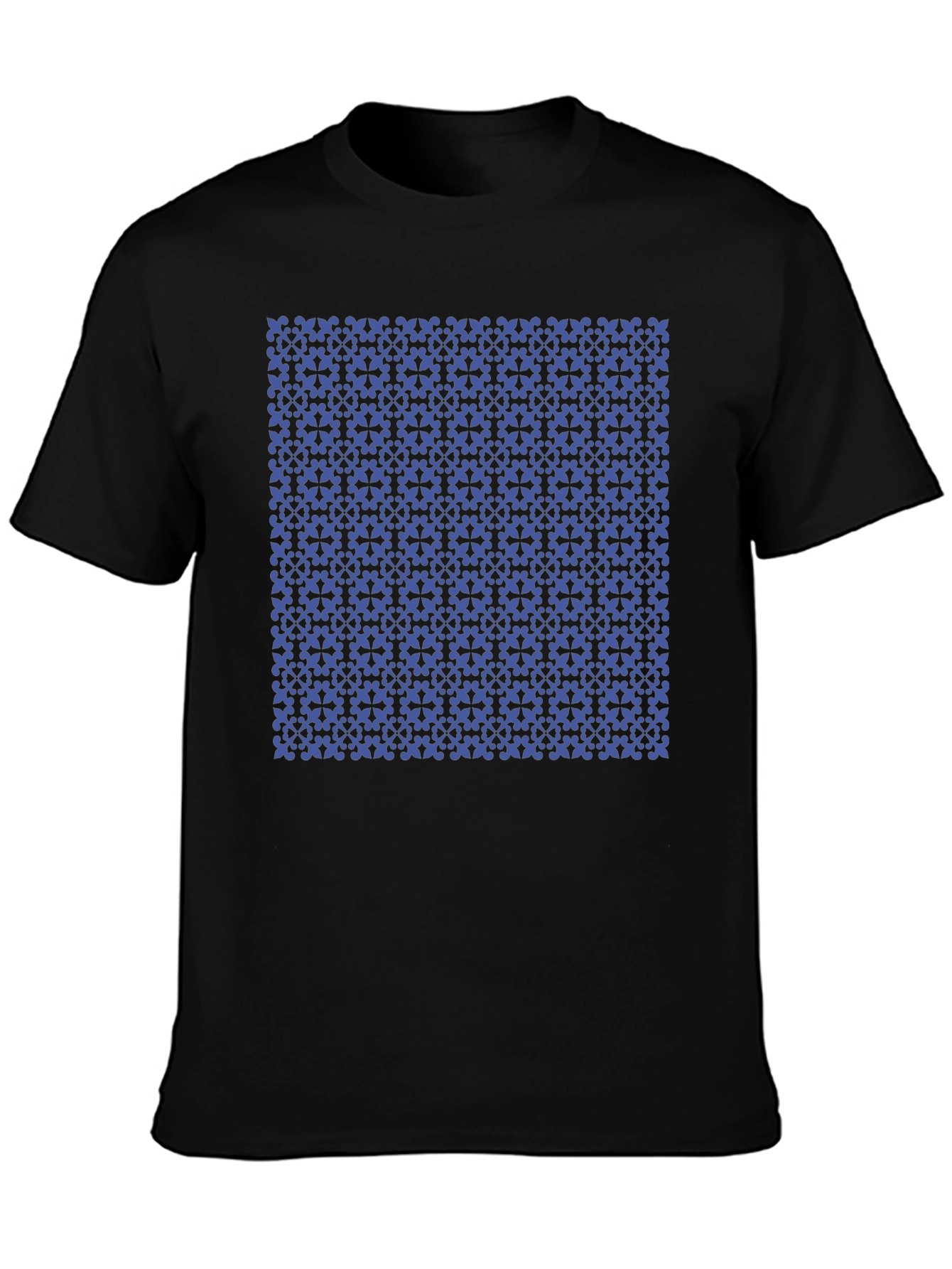Patterned Black T-Shirt