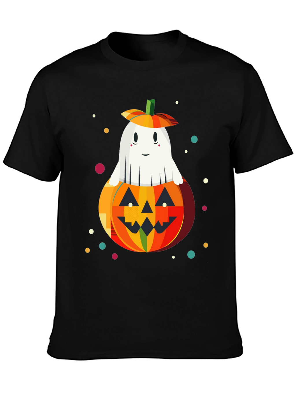 Halloween Ghost in Pumpkin Graphic Tee