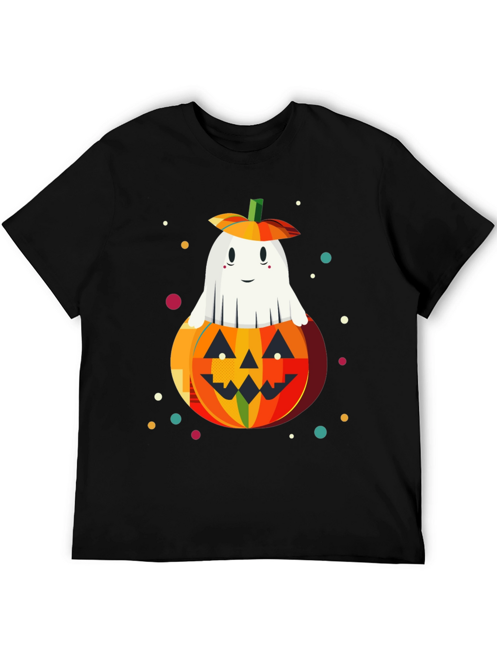 Halloween Ghost in Pumpkin Graphic Tee