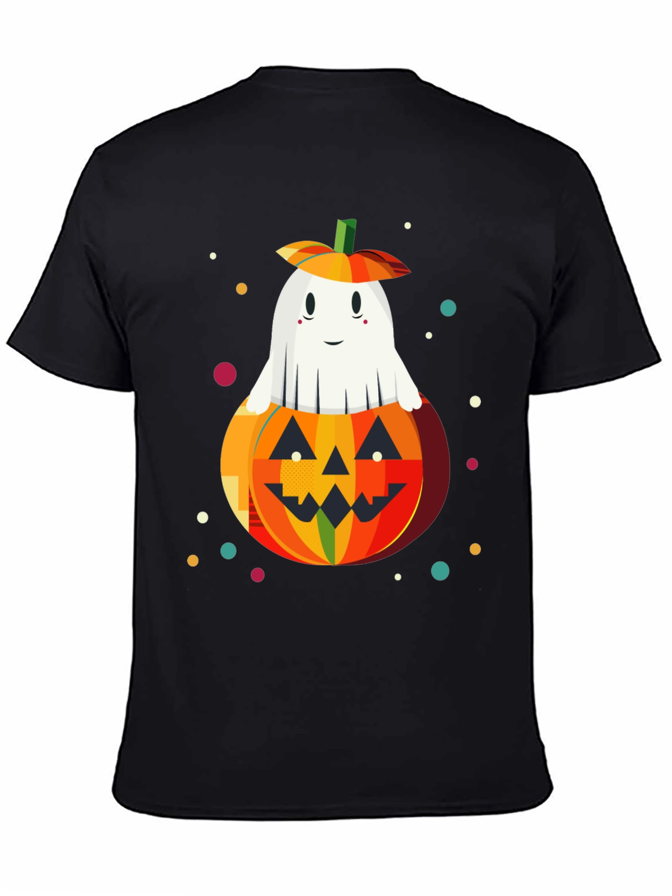 Halloween Ghost in Pumpkin Graphic Tee