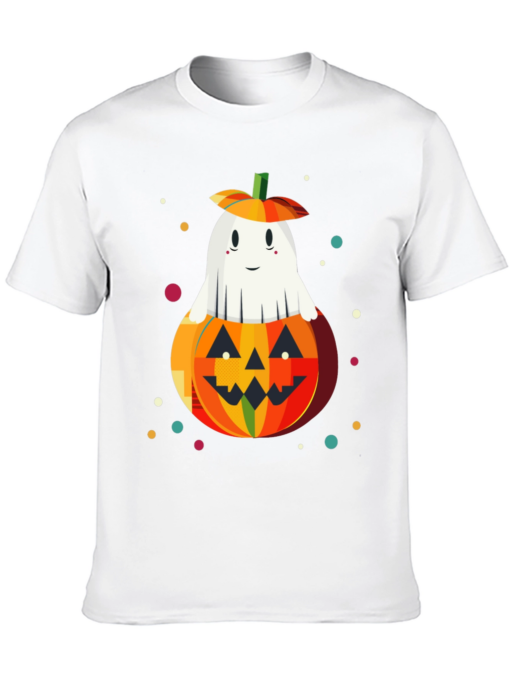 Halloween Ghost in Pumpkin Graphic Tee