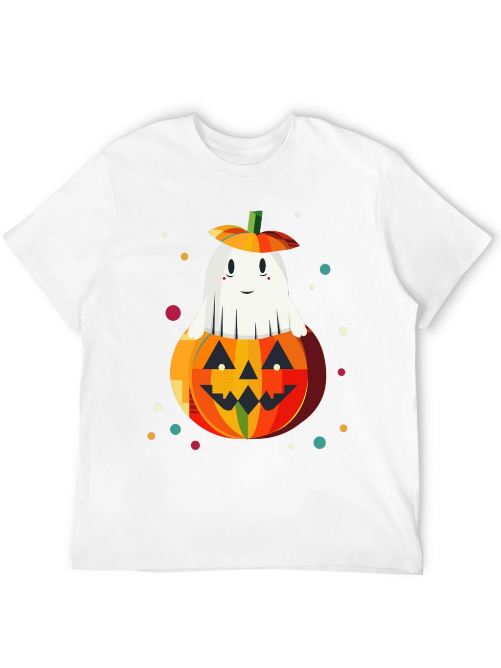 Halloween Ghost in Pumpkin Graphic Tee