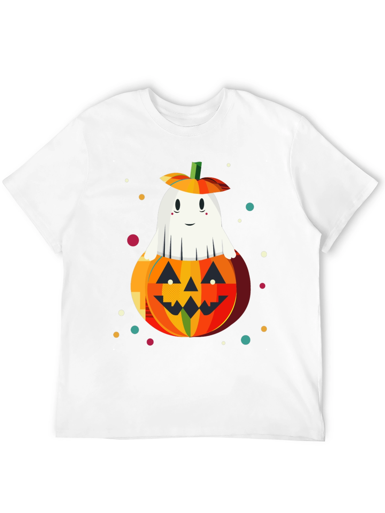 Halloween Ghost in Pumpkin Graphic Tee
