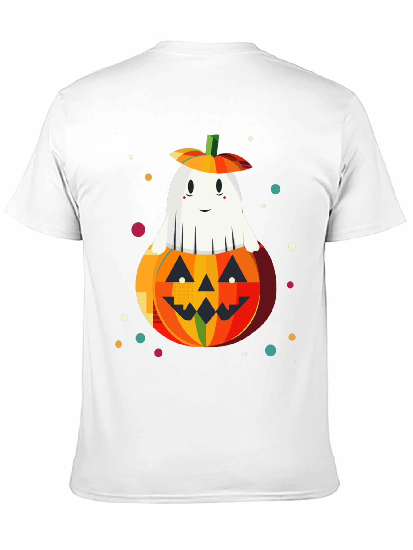Halloween Ghost in Pumpkin Graphic Tee