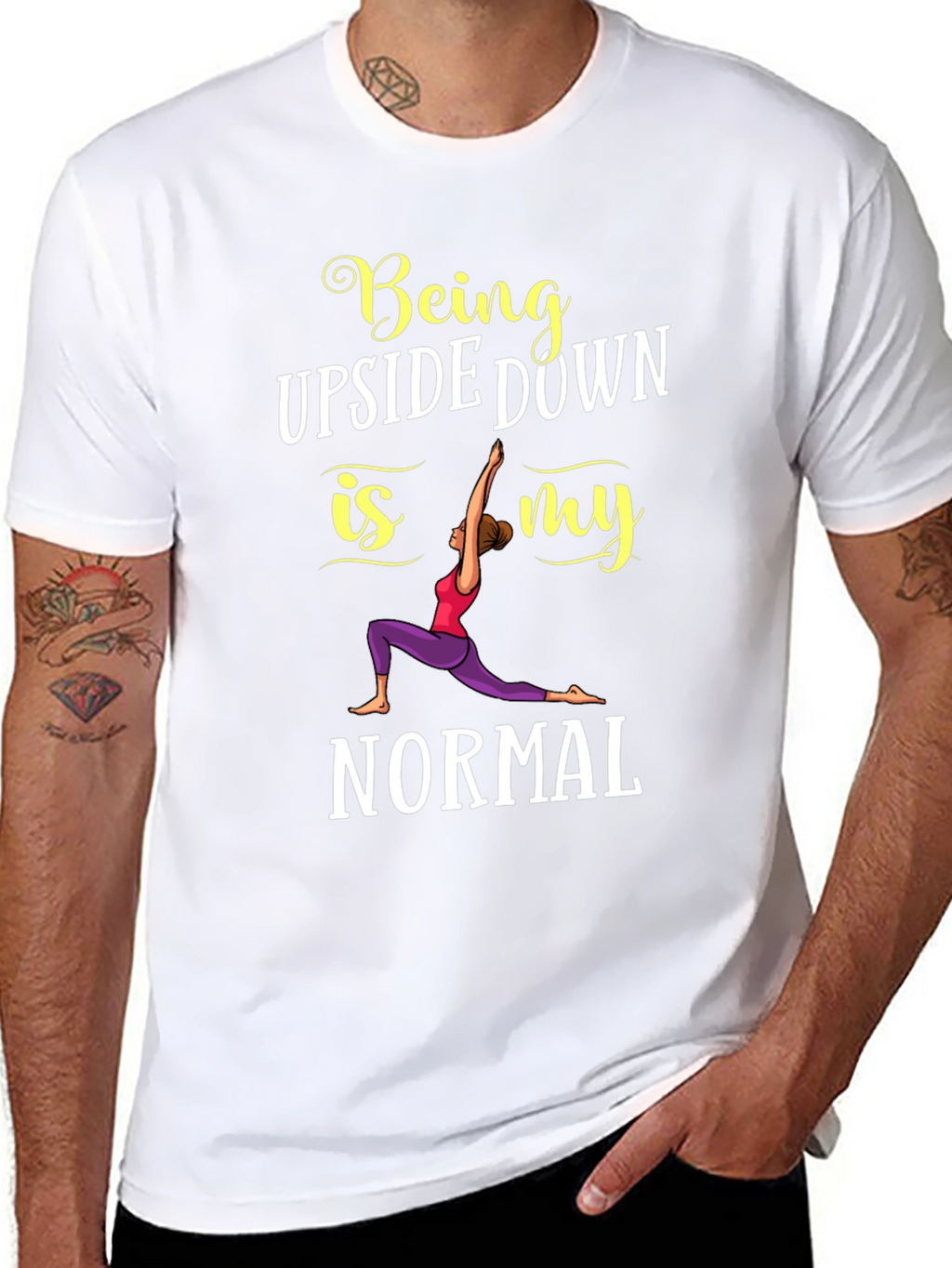 Yoga Lover Graphic Tee - Being Upside Down
