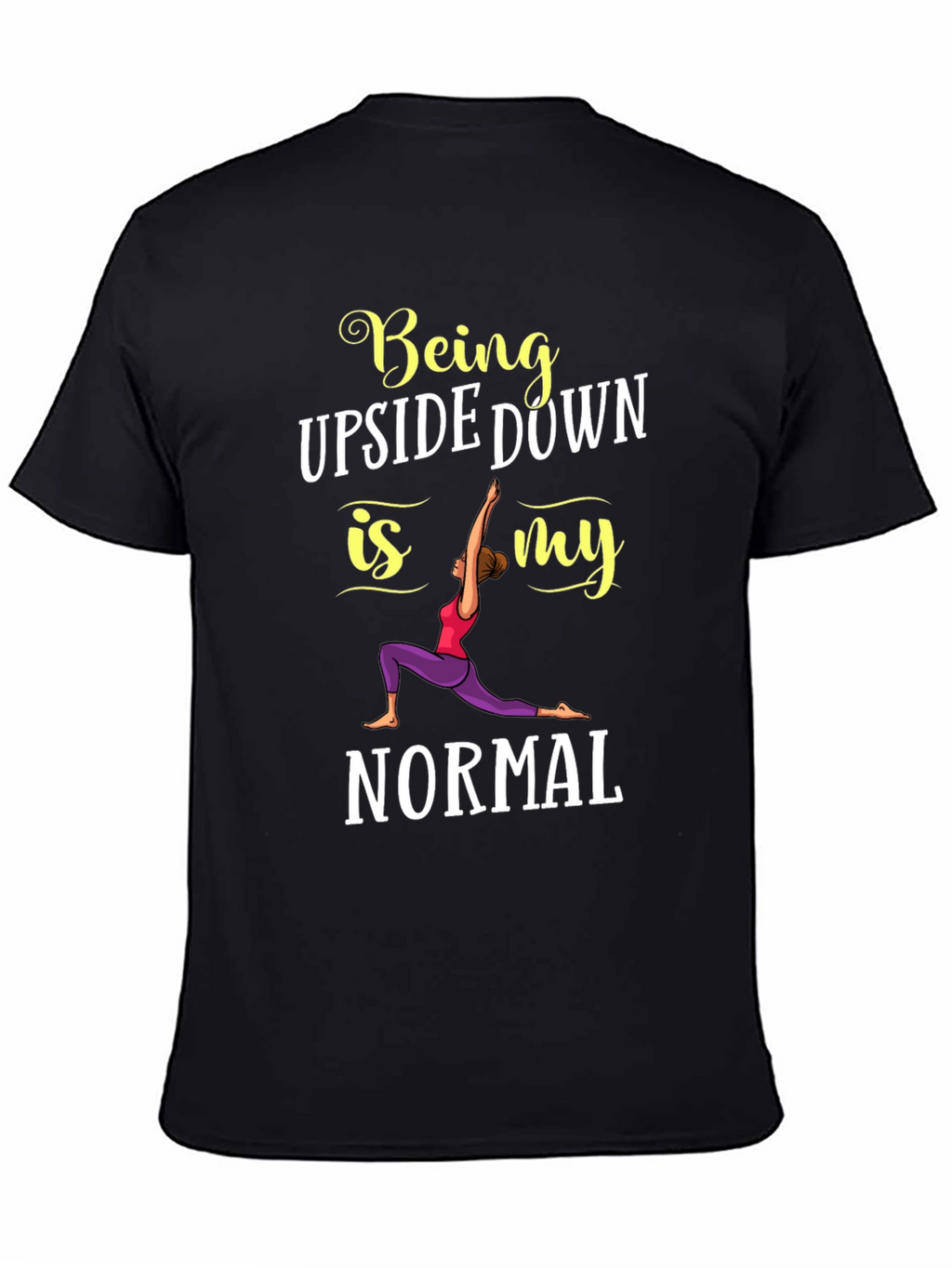 Yoga Lover Graphic Tee - Being Upside Down