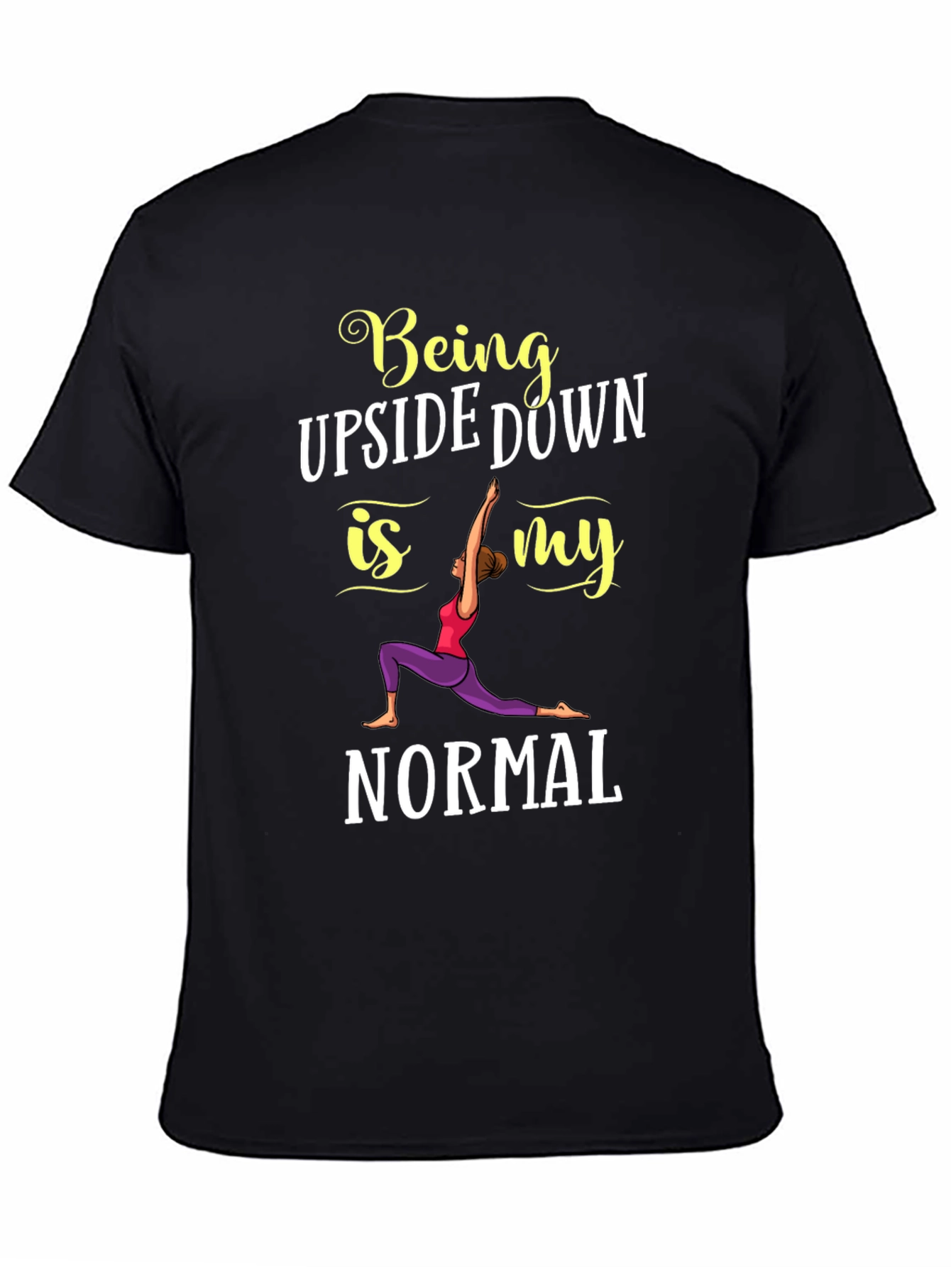 Yoga Lover Graphic Tee - Being Upside Down