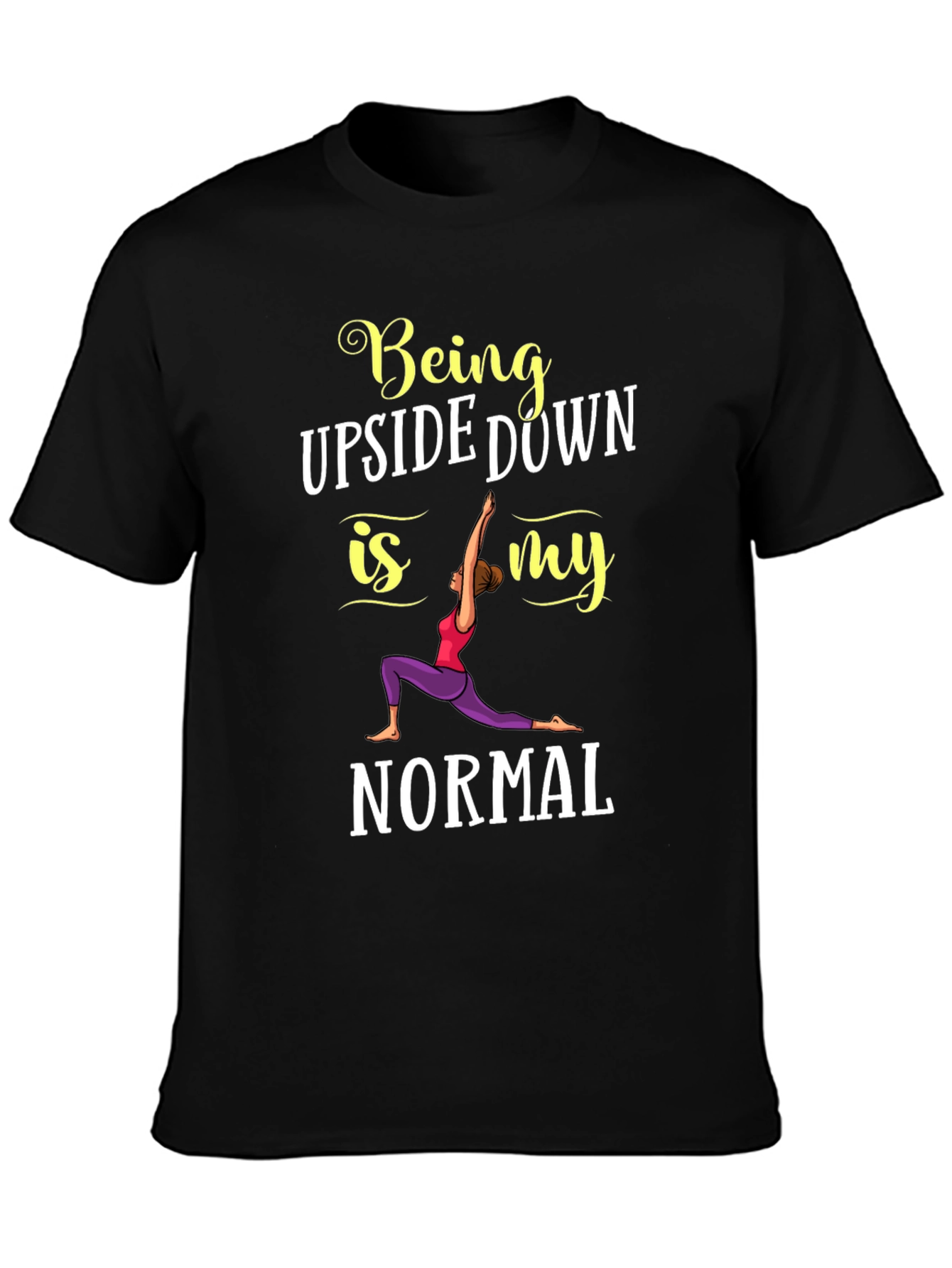 Yoga Lover Graphic Tee - Being Upside Down
