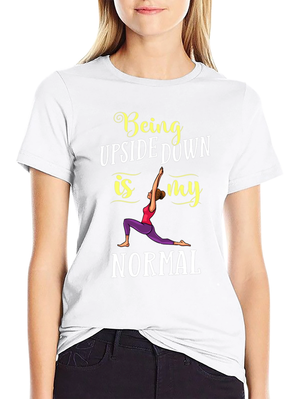 Yoga Lover Graphic Tee - Being Upside Down