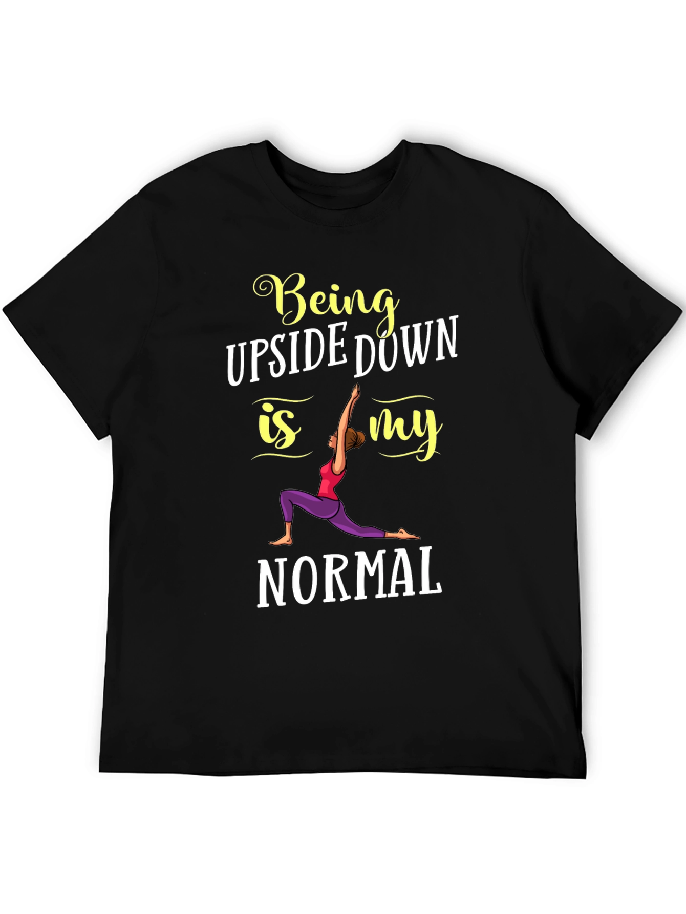 Yoga Lover Graphic Tee - Being Upside Down