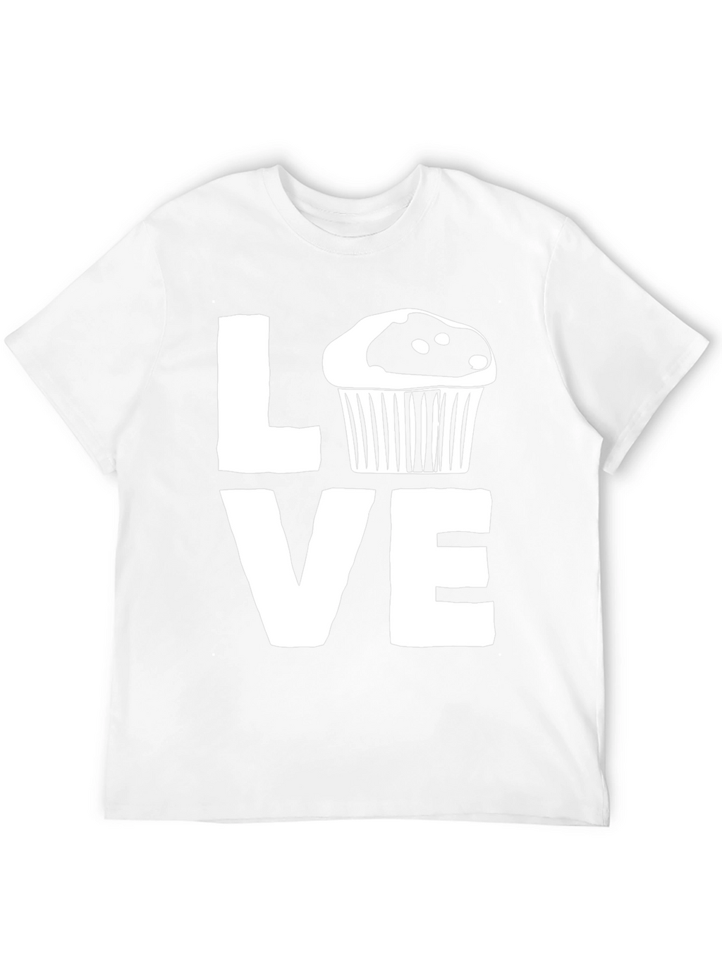 Love Cupcake Graphic Black T-Shirt