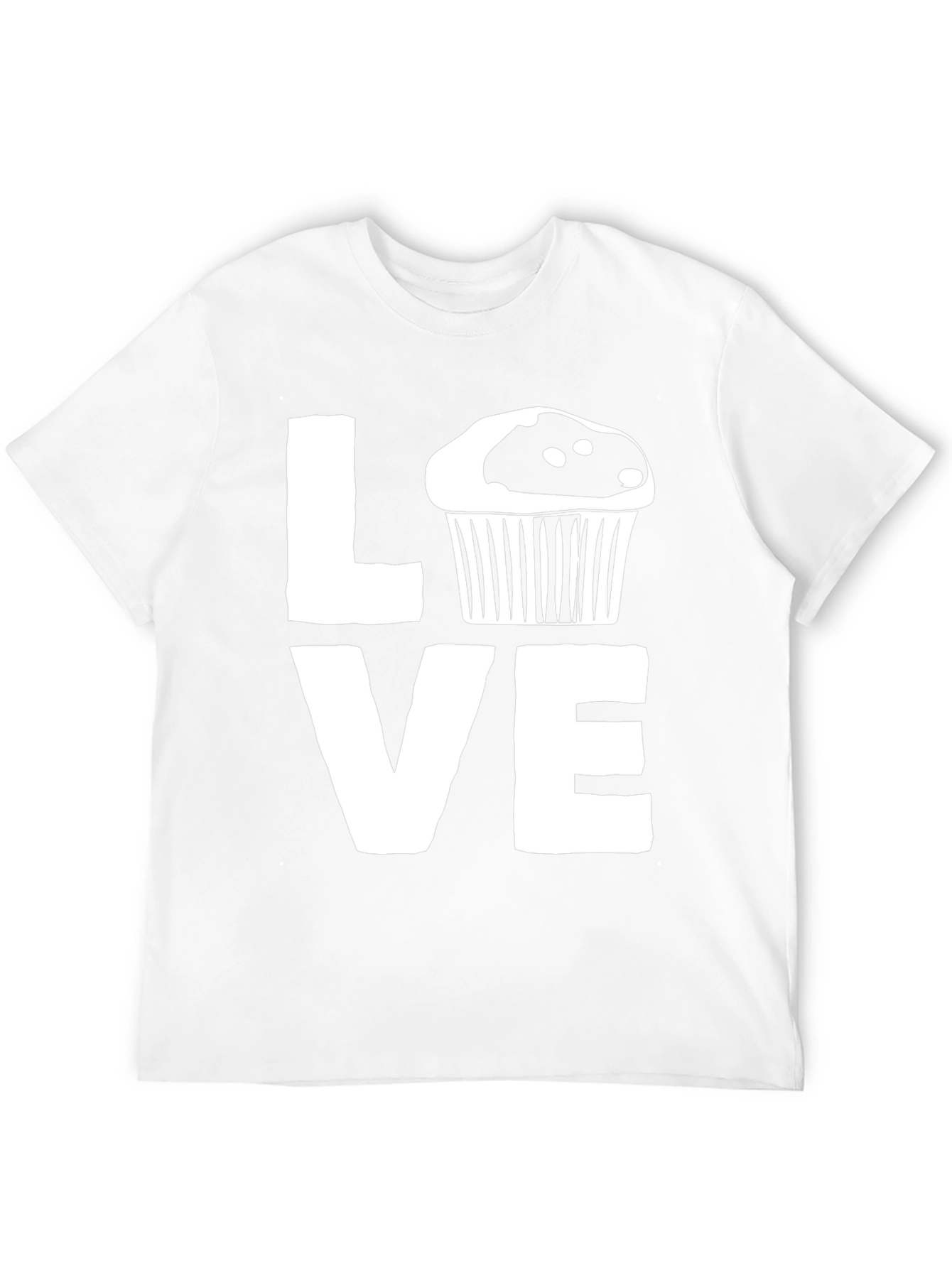 Love Cupcake Graphic Black T-Shirt