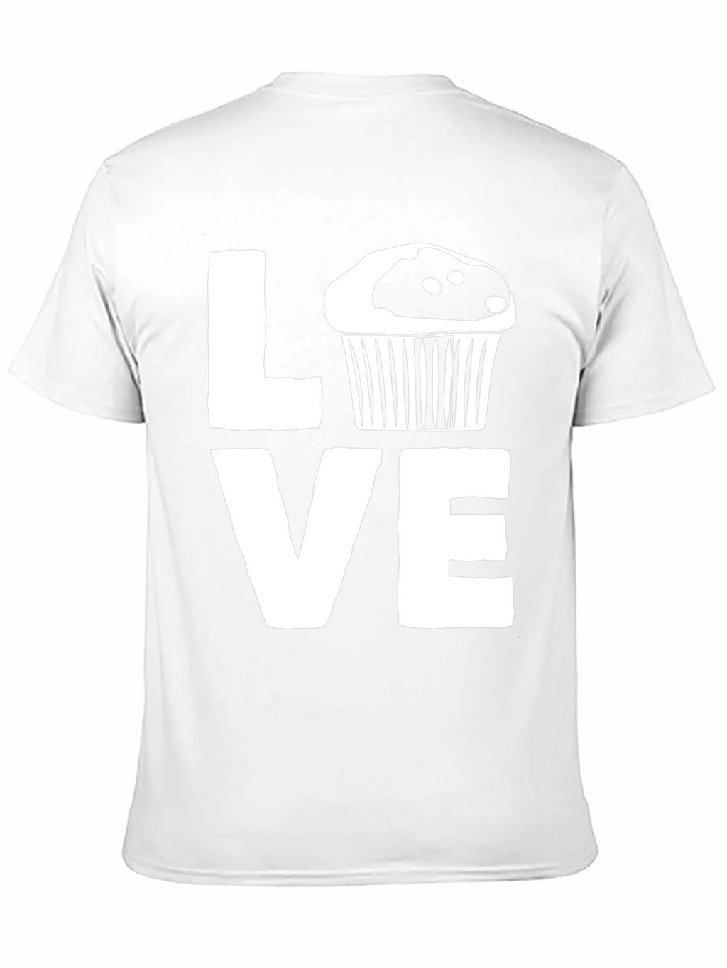 Love Cupcake Graphic Black T-Shirt