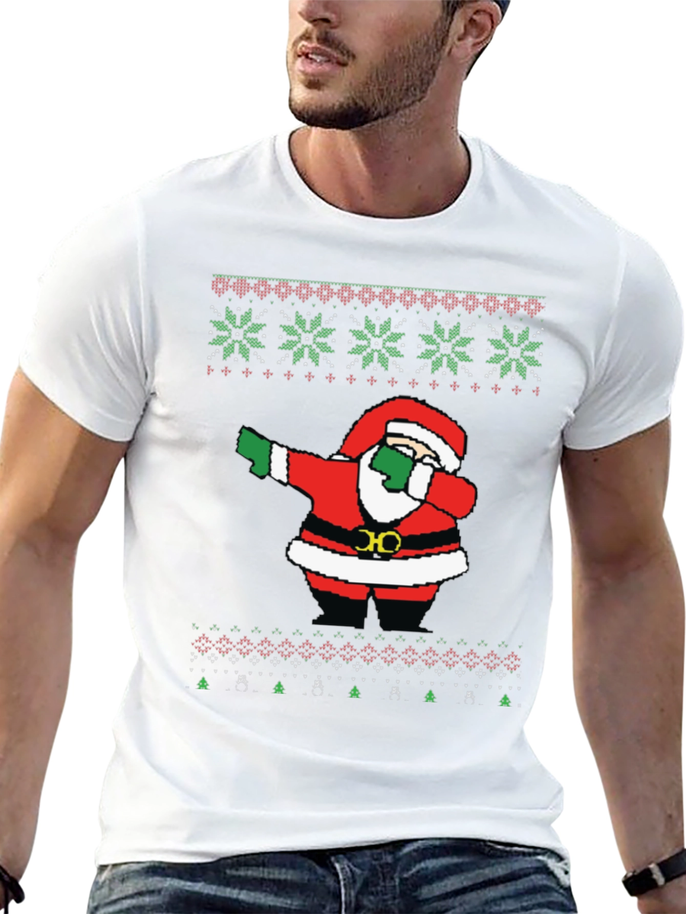 Dabbing Santa Ugly Christmas T-Shirt