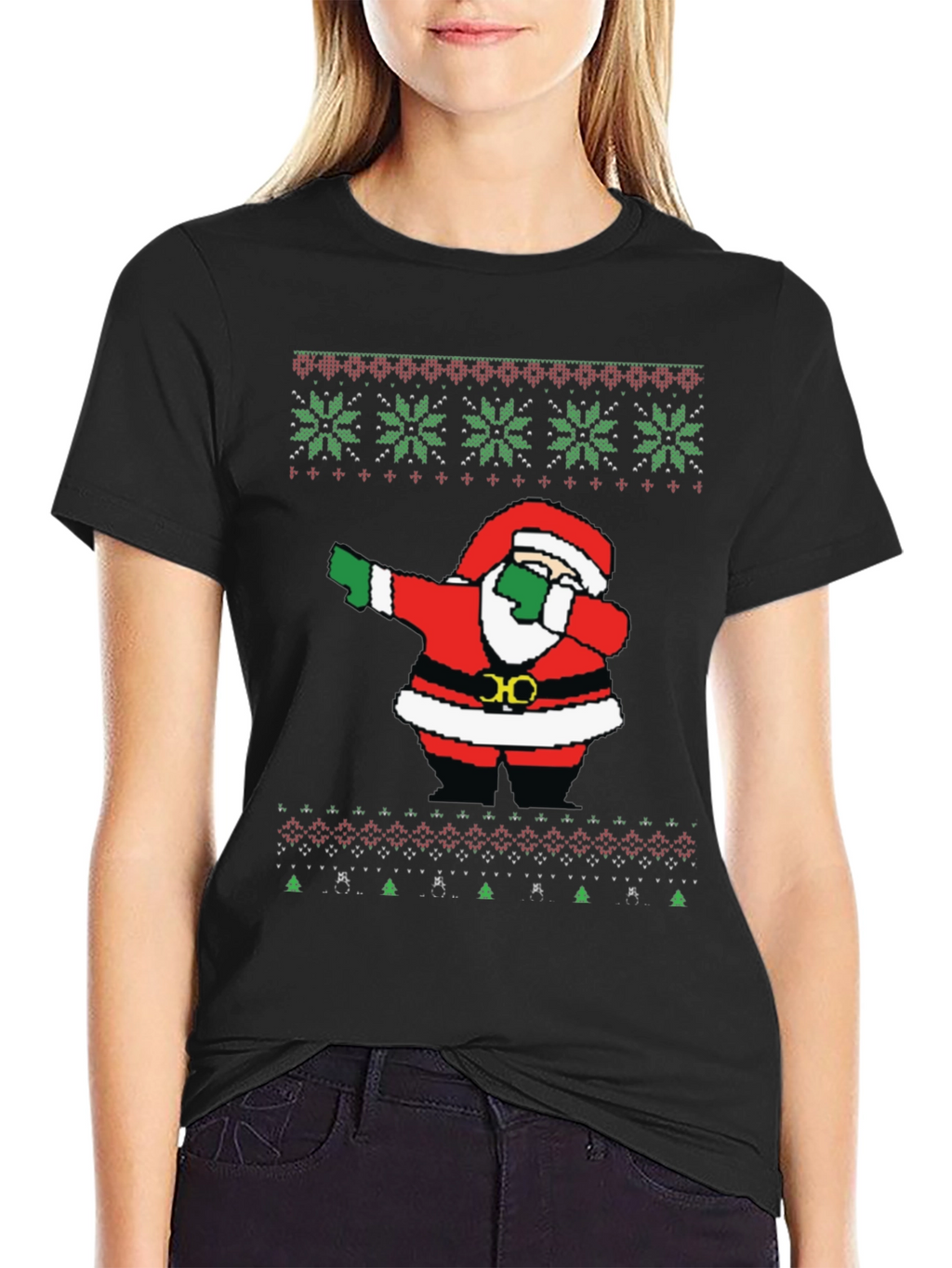 Dabbing Santa Ugly Christmas T-Shirt